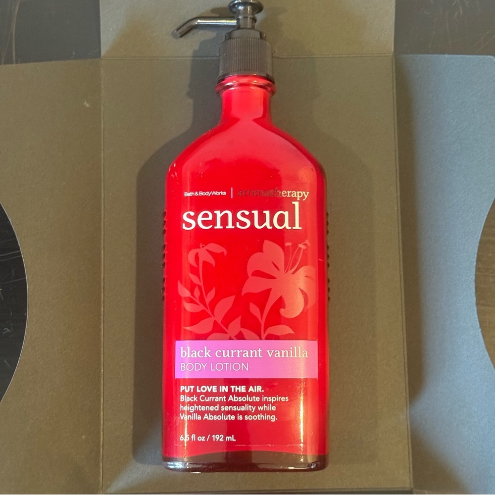 NWT Bath&Body Works Aromatherapy Sensual Black Currant Vanilla Body Lotion RARE